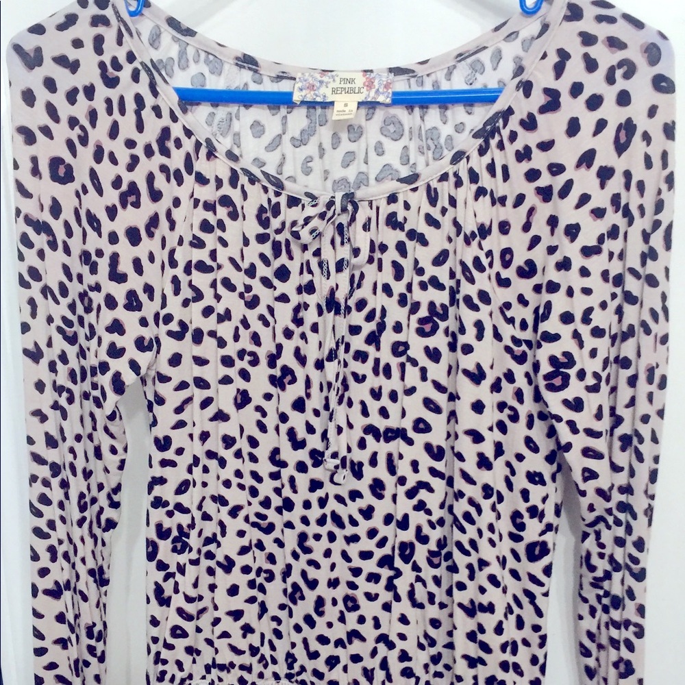 Animal print with purple lightweight top! So cute!